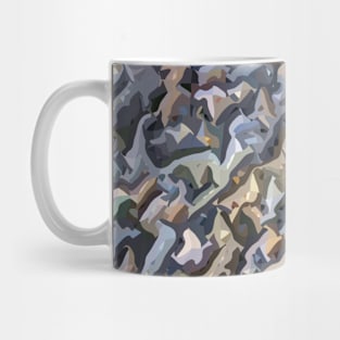 Angular digital pastel pebbles Mug